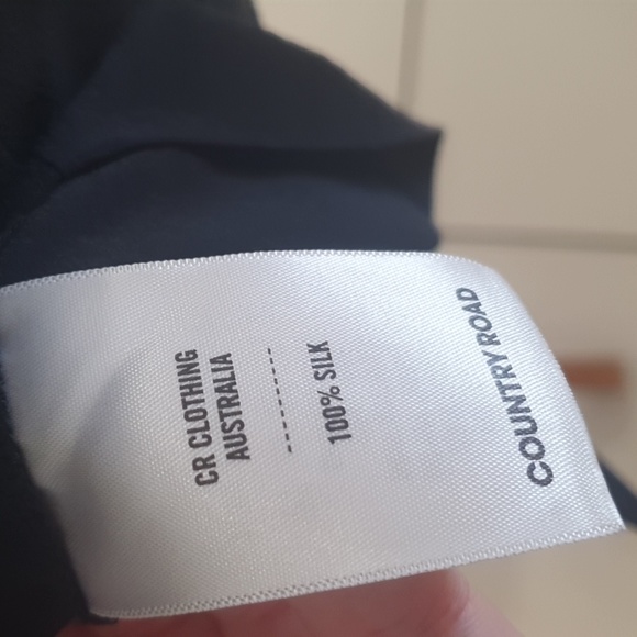 Country Road Size 10 100% Silk Black Dress - Picture 9 of 10